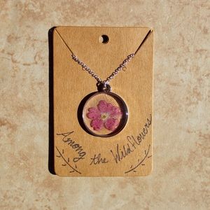 PINK WILDFLOWER NECKLACE